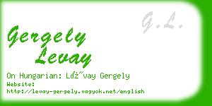 gergely levay business card